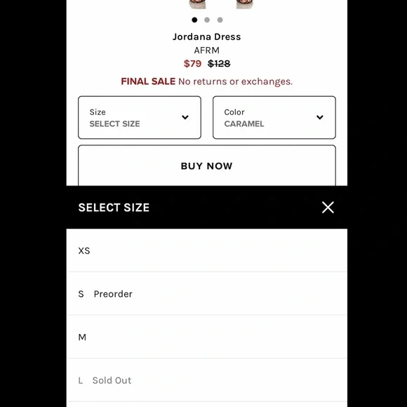 AFRM Jordana Burnt Orange Dress - Picture 5 of 7